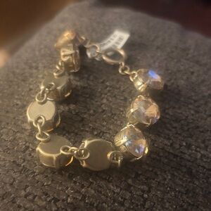 NWT Vintage Gold-Tone Crystal Bracelet